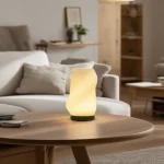 Nordic 3D Printed Bedside Table Lamp, Creative Hydroponic Flower Arrangement Decor Lamp, USB Ambience Night Light for Bedroom