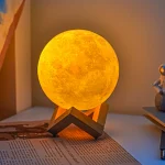3D Moon Lamp Planet Night Light, Starry Sky Ambience Bedside Table Lamp for Bedroom Gift - Image 5