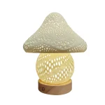 Wholesale Nordic Minimalist 3D Printed Mushroom Table Lamp, Creative Aesthetic Bedside Desk Lamp for Home Bedroom Study Decor - Image 3