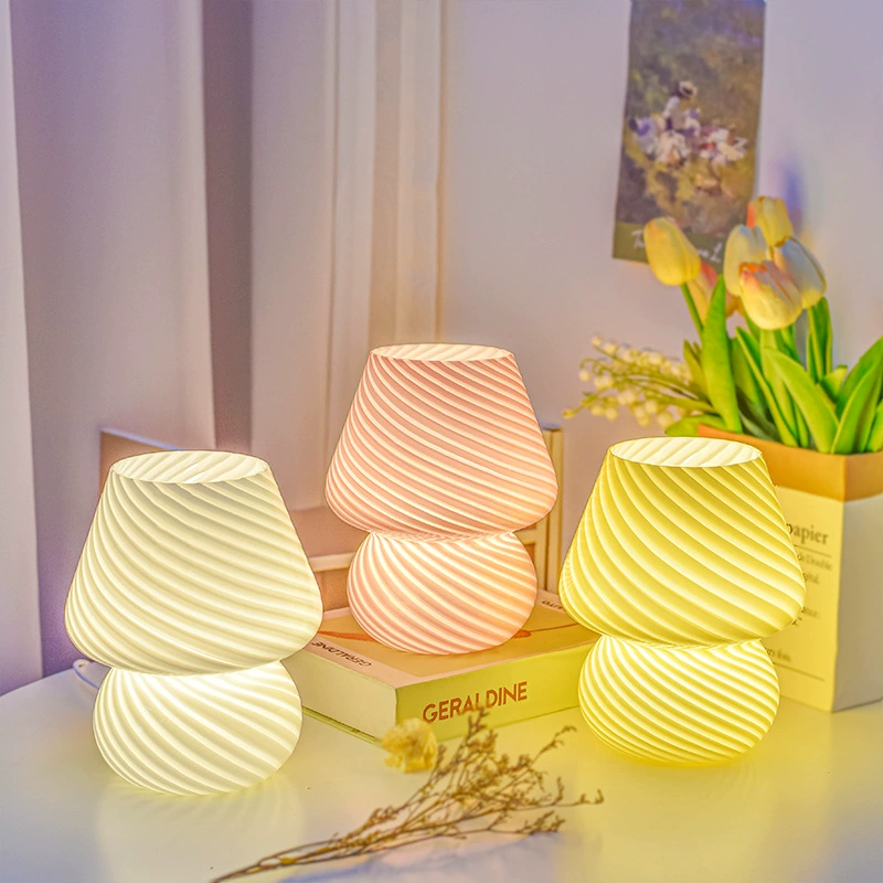 O1CN01RXRnbM1Do2aepDhdY_!!2201207670262-0-cib.jpg_ Wholesale Retro Ins Mushroom Lamp, Creative Bedroom Sleep Night Light, Decorative Bedside Table Lamp for Study Homestay Home Decoration - Image 1
