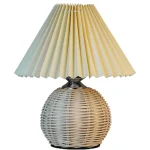 Nordic Ins Pleated Table Lamp, Luxury Umbrella Shape LED Bedside Night Light for Bedroom Homestay Ambiance & Gift - Image 3