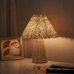 Nordic Pleated Ins Night Light, Vintage Pleated Table Lamp, Luxury Ambience Bedside Lamp for Bedroom Decor