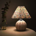Nordic Ins Pleated Table Lamp, Luxury Umbrella Shape LED Bedside Night Light for Bedroom Homestay Ambiance & Gift